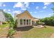 Well maintained backyard has a grill, patio, mature trees, and lovely landscaping at 4535 Vanadium Bnd, Cumming, GA 30040