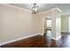 Dining room with hardwood floors and decorative lighting at 1965 Nocturne Dr # 1306A, Alpharetta, GA 30009