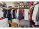 Walk-in closet with shelving, hanging space, and ample storage at 2080 Bankston Cir, Snellville, GA 30078