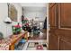 Inviting foyer with wood floors, a decorative mirror and a view into the expansive living area at 2080 Bankston Cir, Snellville, GA 30078