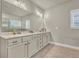 Bathroom with double sink vanity, ample counter space, and modern fixtures at 4511 Bridgeway Rd, Atlanta, GA 30331