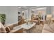 Open-concept living room featuring hardwood floors and stylish furniture at 4511 Bridgeway Rd, Atlanta, GA 30331