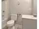 Clean bathroom features tiled floor, toilet, tub/shower, and vanity at 3551 Cindy Way, Rex, GA 30273