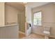 Bathroom featuring a standing shower and toilet at 6191 Cumming Hwy, Canton, GA 30115