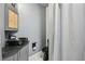 This bathroom features a black sink and toilet at 999 Smith Sw St, Atlanta, GA 30310