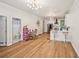 Open concept living space featuring a bathroom and kitchen with modern countertops and stainless appliances at 999 Smith Sw St, Atlanta, GA 30310