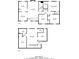 Detailed floor plan showing layout of first and second floors and room dimensions at 5310 Arrowind Nw Rd, Lilburn, GA 30047