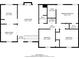 A precise floor plan highlighting the room arrangement and measurements for the home at 5310 Arrowind Nw Rd, Lilburn, GA 30047