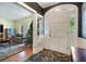 Inviting entryway with slate floors leads into the living spaces, open to the dining area at 400 Simpson Ne Rd, White, GA 30184