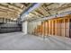 Unfinished basement space with concrete floor, insulation, and partial framing, offering room for customization at 187 Gilberts Way, Temple, GA 30179