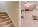 Basement area featuring stairs and open area at 262 Sandhurst Ct, Suwanee, GA 30024