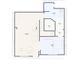 Downstairs floor plan showing the living room, bedroom and bathroom at 262 Sandhurst Ct, Suwanee, GA 30024
