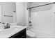 Clean bathroom showcasing a bathtub and shower combination with sleek fixtures and a stylish vanity at 2887 Regal Park Ct, Duluth, GA 30096