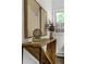 Stylish entryway features neutral walls, hardwood floors and trendy decor at 3580 Raymond Dr, Atlanta, GA 30340