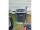 Goodman central air conditioner unit outside of a home needing maintenance at 60 King Blvd, Mcdonough, GA 30253