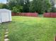 An expansive backyard featuring lush green grass and a privacy fence at 60 King Blvd, Mcdonough, GA 30253