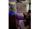 This is a view of the bedroom with a ceiling fan and decorations on the wall at 60 King Blvd, Mcdonough, GA 30253