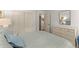Bedroom featuring a bed with patterned comforter and dresser at 1540 Kinglet Ln, Marietta, GA 30062