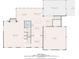 Floor plan of the home showing the living room, kitchen, dining room, sunroom, and garage at 1540 Kinglet Ln, Marietta, GA 30062