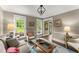 Bright living room with large windows, hardwood floors, and stylish furnishings for a cozy feel at 1540 Kinglet Ln, Marietta, GA 30062