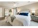 Bright main bedroom with a large mirror, sliding glass doors to balcony, and updated paint at 171 North Trce, Alpharetta, GA 30009