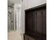 Hallway with custom mudroom-style built-ins, and glass shower at 2153 Cooper Lake Se Rd, Smyrna, GA 30080
