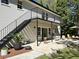 Backyard with patio, staircase and outdoor seating perfect for entertaining at 1387 Renee Dr, Decatur, GA 30035