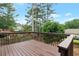 Large wooden back deck overlooks a green backyard at 2157 Brandon Lee Sw Dr, Marietta, GA 30008