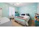 Cozy bedroom with cloud decorations and string lights at 3519 Wellsley Dr, Powder Springs, GA 30127