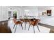 Bright dining room with modern chairs and view to covered patio at 937 Rosedale Ne Rd, Atlanta, GA 30306