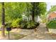 Charming white home on a gently sloping hill, surrounded by mature trees, showcasing its street presence at 937 Rosedale Ne Rd, Atlanta, GA 30306
