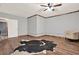 Bright bedroom with wood-look floors and neutral tones at 34 Laurel Ne Way, White, GA 30184
