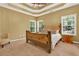 Bright bedroom with a ceiling fan and large windows at 34 Laurel Ne Way, White, GA 30184