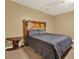 Bedroom with modern headboard and side table at 34 Laurel Ne Way, White, GA 30184
