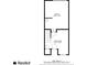 Floor plan of the house showcasing the layout of the garage and living room at 635 Broadview Ne Pl, Atlanta, GA 30324