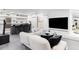 Contemporary bar area equipped with a sleek bar, seating, and plenty of shelving at 8610 Sentinae Chase Dr, Roswell, GA 30076
