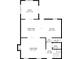Floor plan featuring a kitchen, living room, dining area, and bathroom at 270 Park Bridge Ln, Roswell, GA 30075