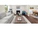 Cozy living room featuring a fireplace, hardwood floors, and ample seating, creating a warm atmosphere at 270 Park Bridge Ln, Roswell, GA 30075