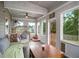 Relaxing sunroom with comfortable seating, ceiling fan, and natural light at 510 Curry Ridge Ct, Locust Grove, GA 30248