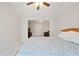 Bedroom with view to living area and neutral colors at 4108 Wyndam Hill Dr, Suwanee, GA 30024