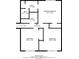 Detailed floor plan showcasing bedrooms and bathrooms, providing a clear layout of the upper level at 803 Cedar Lake Se Dr, Conyers, GA 30094