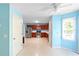 Open kitchen with stainless steel appliances and ample counter space at 21 Wisteria Run, Hiram, GA 30141