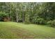 Lush backyard featuring mature trees and a well-maintained lawn at 1777 E Gate Trl, Stone Mountain, GA 30087