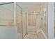 Bathroom featuring a glass shower enclosure and separate soaking tub at 1777 E Gate Trl, Stone Mountain, GA 30087