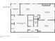 Floorplan of the home featuring a finished basement, laundry room, kitchen, bathrooms, Gathering room with fireplace, and bedroom at 1777 E Gate Trl, Stone Mountain, GA 30087