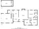 Detailed floorplan showcasing layout of main level, including garage, kitchen, bedrooms at 4248 Wellington Hills Ln, Snellville, GA 30039