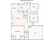 Layout showcasing the main level floor plan with kitchen, bedrooms, living, and dining areas at 2786 Olde Gate Ct, Snellville, GA 30078