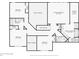 Second floor layout of the house featuring 4 bedrooms, 3 bathrooms, a laundry room, and closets at 251 Sumac Trl, Woodstock, GA 30188