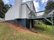 The backyard features a wood deck and a partial basement at 2691 Old South Dr, Jonesboro, GA 30236