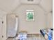 Bright attic space with carpeted floors, storage, and a window allowing natural light at 3150 Seven Oaks Dr, Cumming, GA 30041